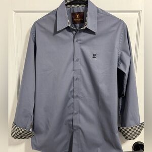 Louis Vuitton Blue Casual Button Down Shirt